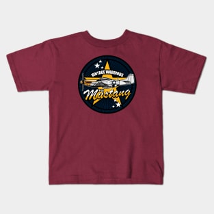P-51 Mustang Patch Kids T-Shirt